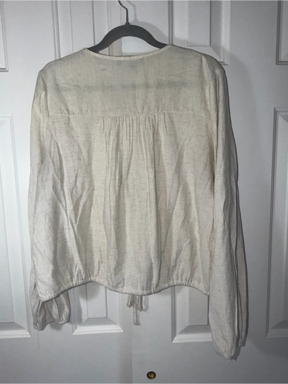 Primark Button-Front Drawstring Blouse - Picture 3 of 3